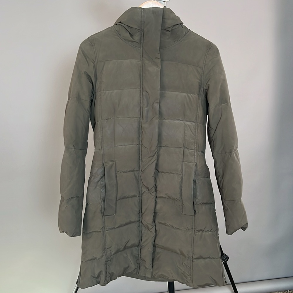 Zara Basic Feather Down Belted Winter Jacket Wome… - image 1